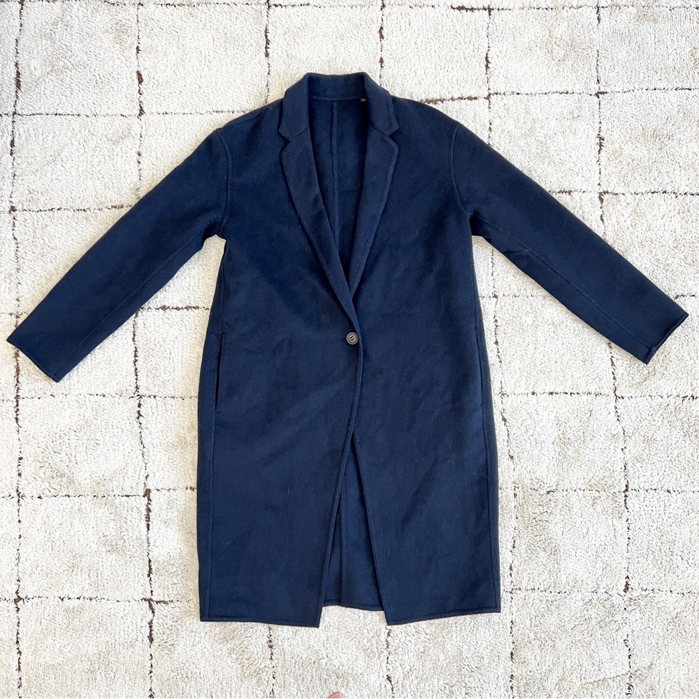 Uniqlo Navy Blue Long Women's Coat